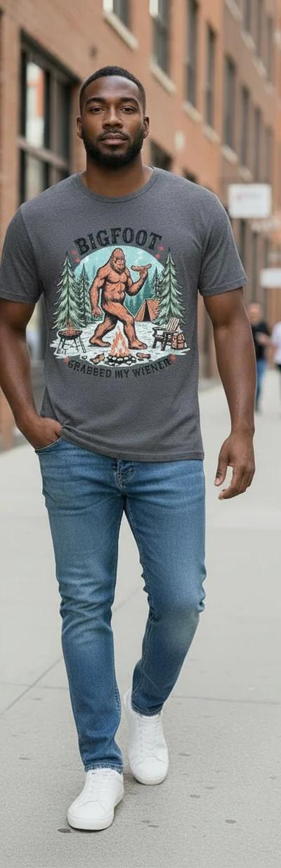 Bigfoot Camping T-Shirt